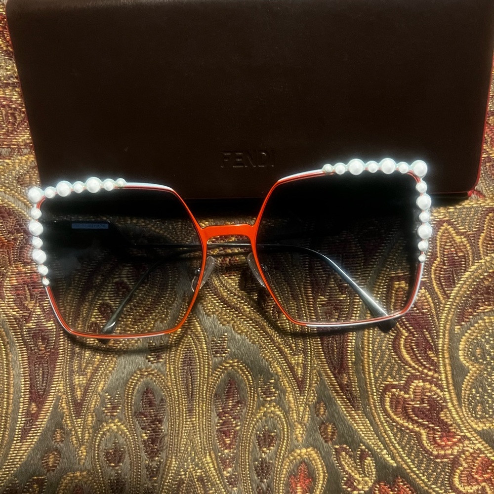Authentic red Fendi sunglasses